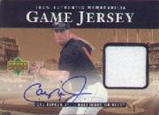 2000 Upper Deck Game Jersey Autograph #HCR Cal Ripken