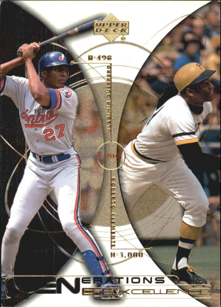 2000 Upper Deck Hitter's Club Generations of Excellence #GE2 V.Guerrero/R.Clemente