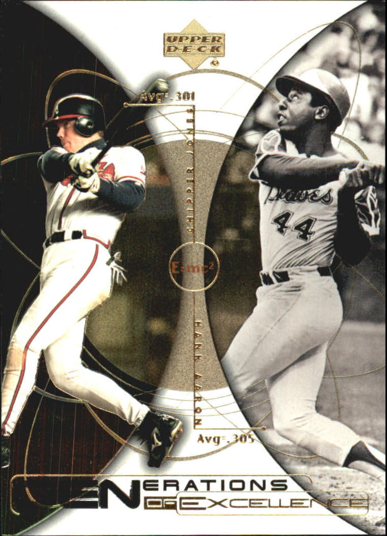 2000 Upper Deck Hitter's Club Generations of Excellence #GE5 C.Jones/H.Aaron