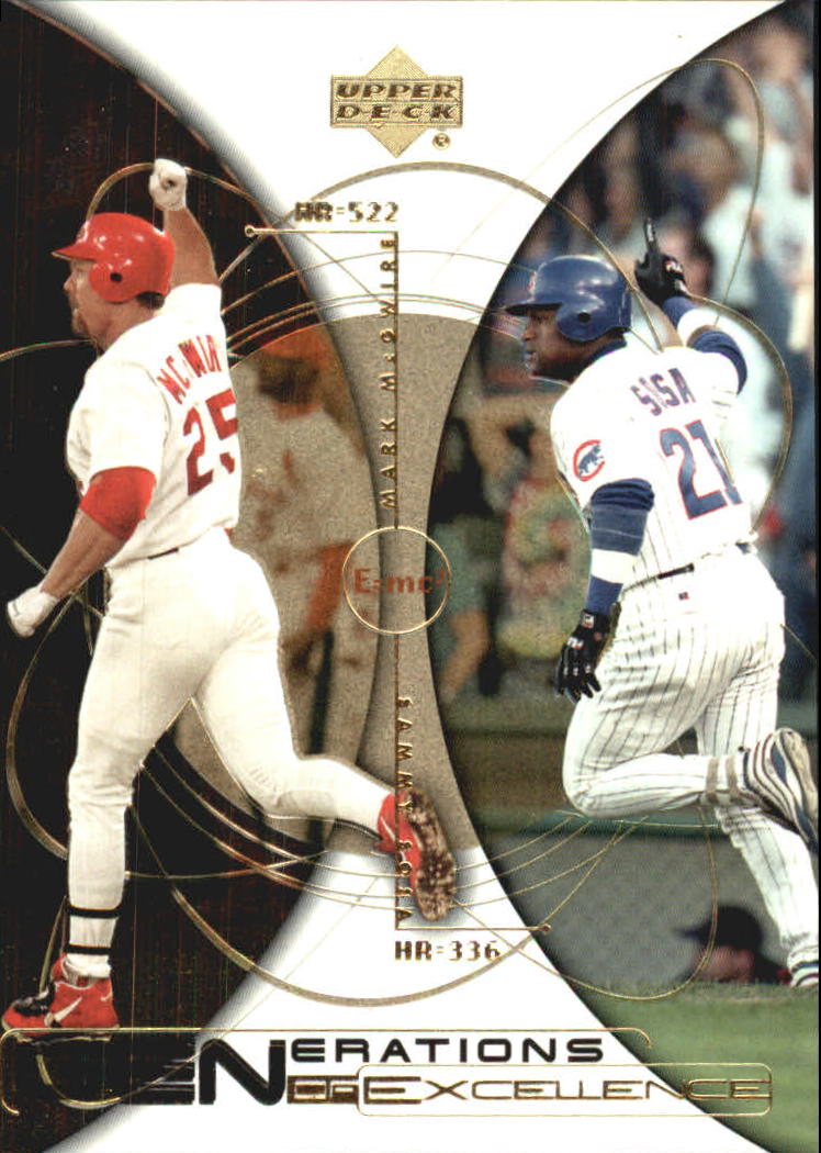 2000 Upper Deck Hitter's Club Generations of Excellence #GE6 M.McGwire/S.Sosa