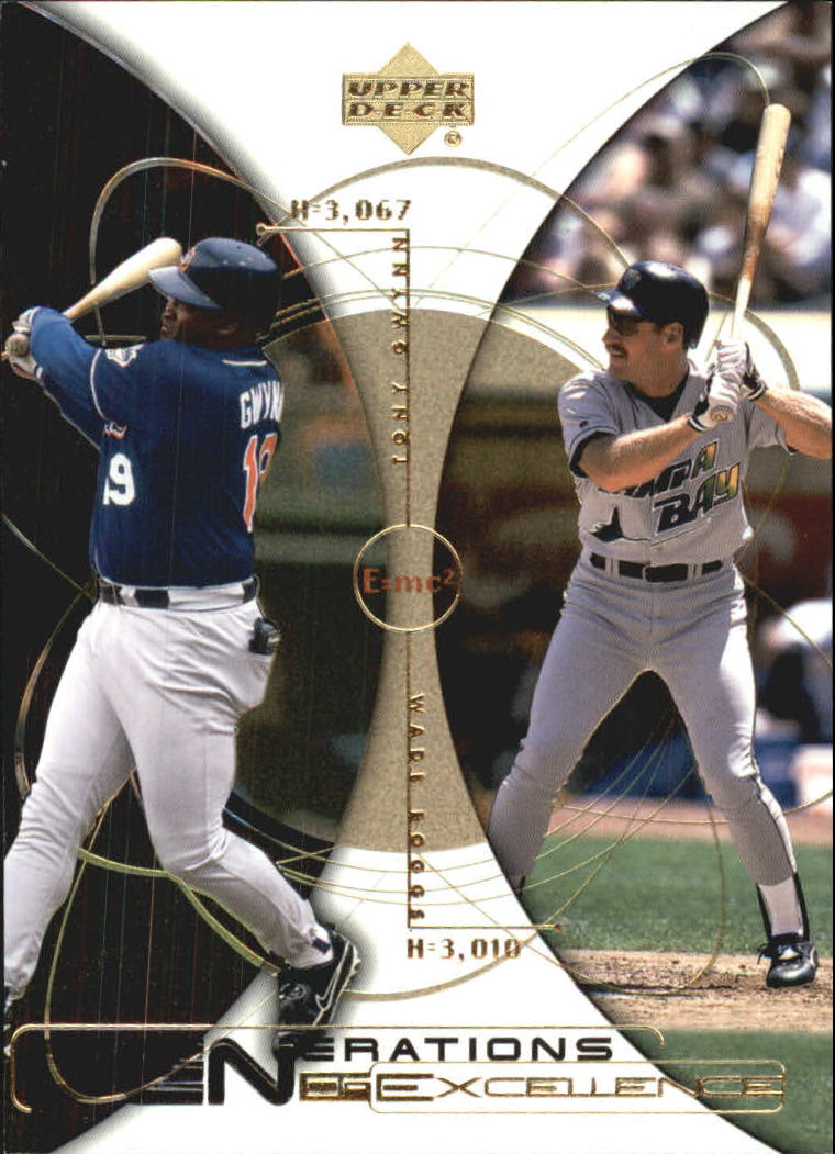 2000 Upper Deck Hitter's Club Generations of Excellence #GE7 T.Gwynn/W.Boggs