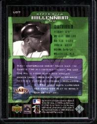 2000 Upper Deck Legends Millennium Team #UD7 Willie Mays back image