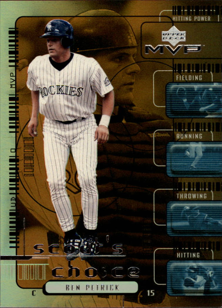 2000 Upper Deck MVP Scout's Choice #SC9 Ben Petrick