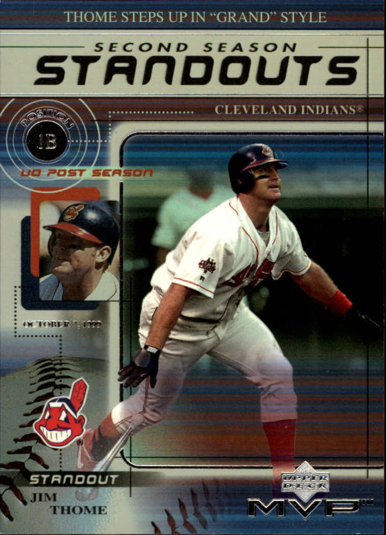 2000 Upper Deck MVP Second Season Standouts #SS6 Jim Thome