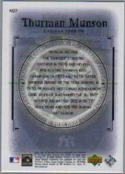 2000 Upper Deck Yankees Legends New Dynasty #ND7 Thurman Munson back image