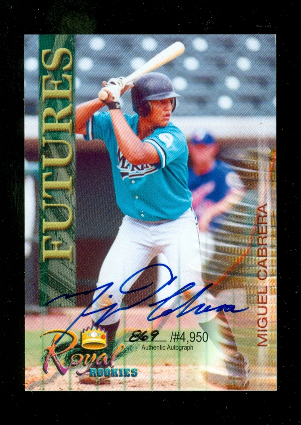 2000 Royal Rookies Futures Autographs #6 Miguel Cabrera