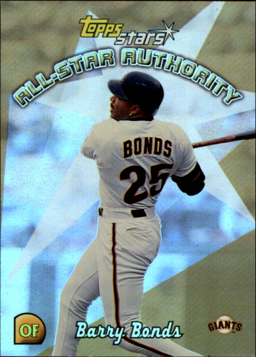 2000 Topps Stars All-Star Authority #AS6 Barry Bonds