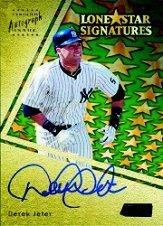 2000 Stadium Club Lone Star Signatures #LS1 Derek Jeter G1