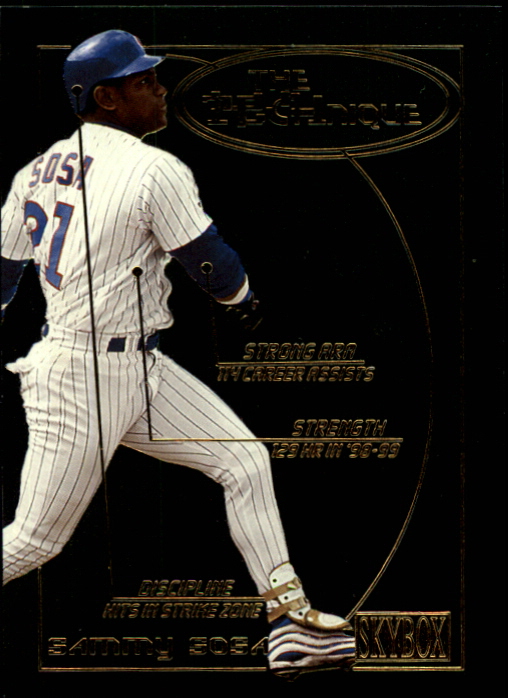2000 SkyBox Technique #T5 Sammy Sosa