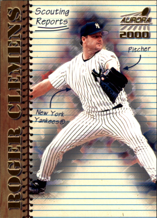 2000 Aurora Scouting Report #12 Roger Clemens
