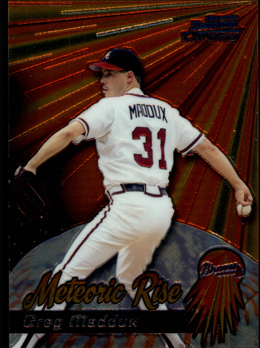 2000 Bowman Chrome Meteoric Rise #MR9 Greg Maddux