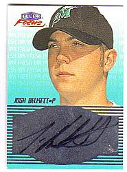 2000 Fleer Focus Fresh Ink #3 Josh Beckett
