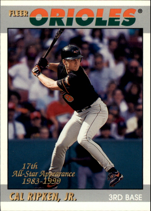 2000 Fleer Tradition Ripken Collection #9 Cal Ripken '97 Decade