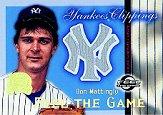 2000 Greats of the Game Yankees Clippings #YC6 Don Mattingly
