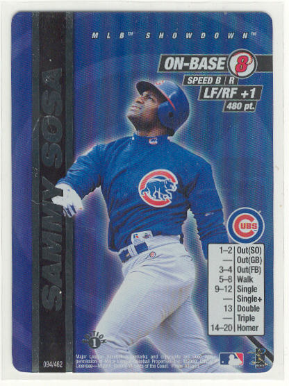 2000 MLB Showdown 1st Edition #94 Sammy Sosa FOIL