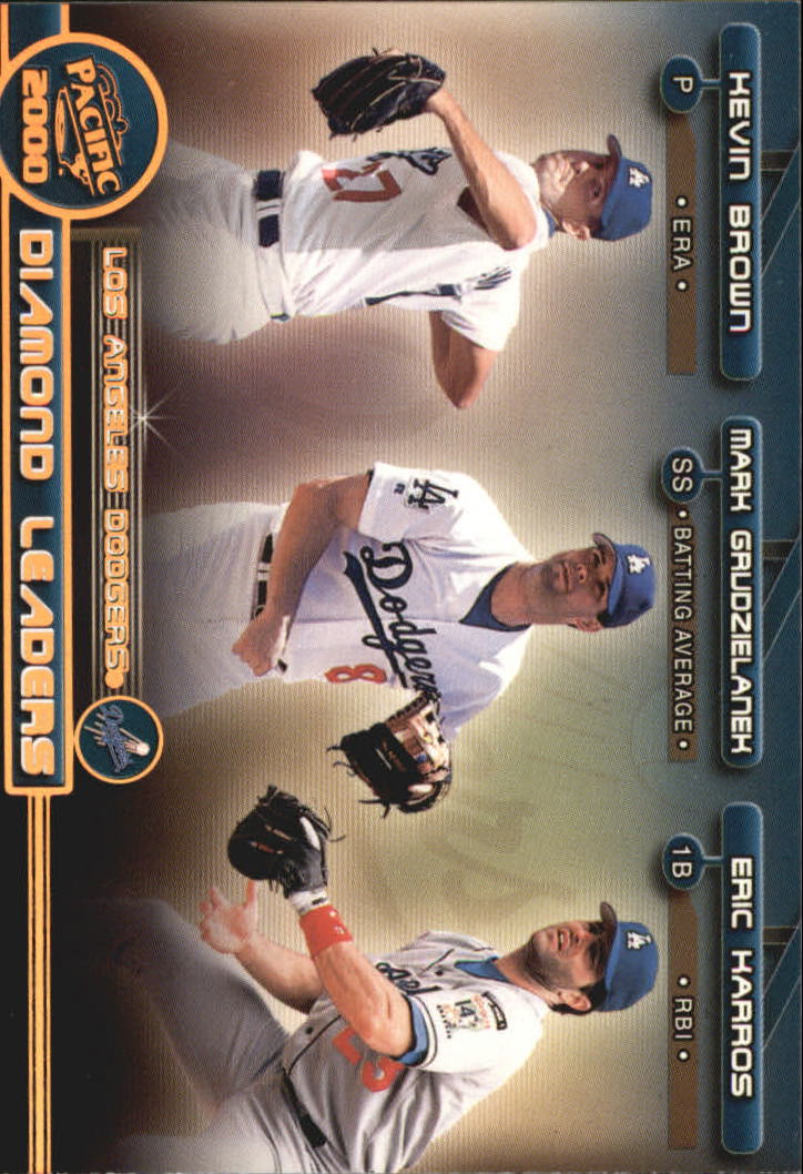 2000 Pacific Diamond Leaders #22 K.Brown/Grudz/Karros