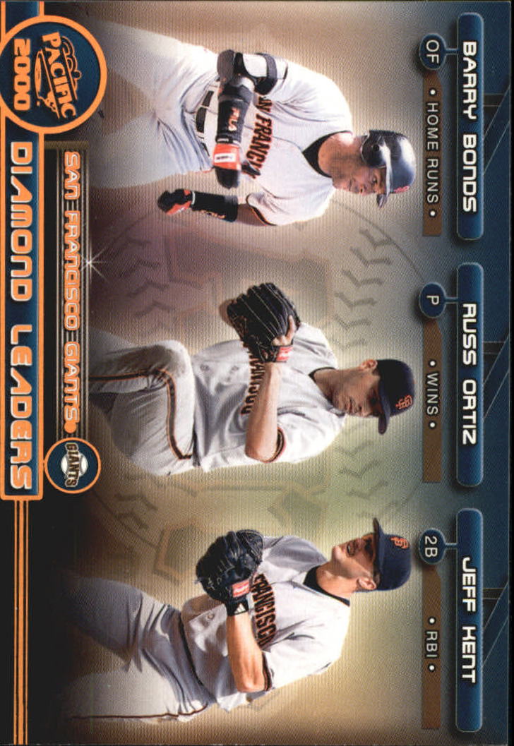 2000 Pacific Diamond Leaders #30 Bonds/Kent/R.Ortiz