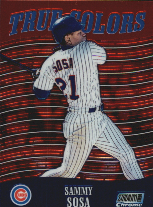 2000 Stadium Club Chrome True Colors #TC1 Sammy Sosa