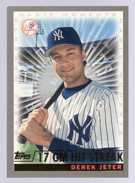 2000 Topps #478E D.Jeter MM 17 GM Hit Streak
