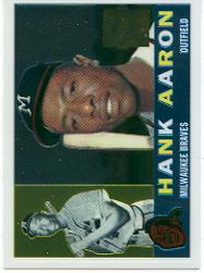 2000 Topps Aaron Chrome #7 Hank Aaron 1960