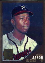 2000 Topps Aaron Chrome #9 Hank Aaron 1962