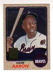 2000 Topps Aaron Chrome #15 Hank Aaron 1968
