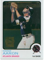 2000 Topps Aaron Chrome #20 Hank Aaron 1973