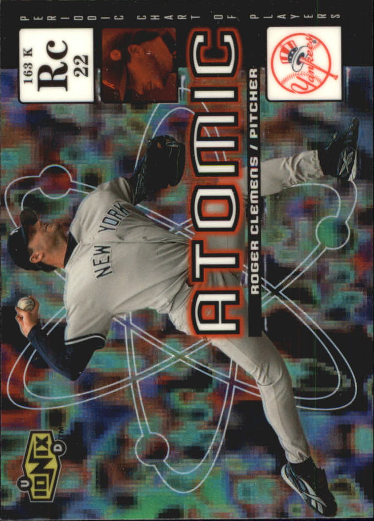 2000 UD Ionix Atomic #A14 Roger Clemens