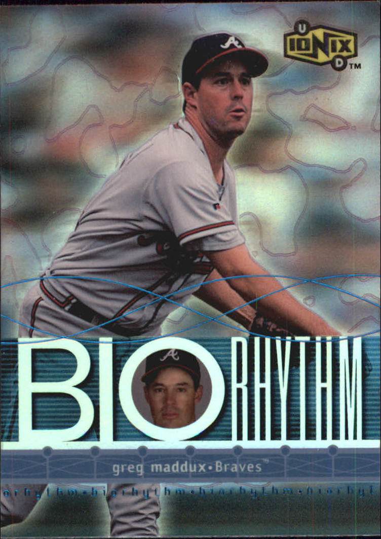 2000 UD Ionix BIOrhythm #B12 Greg Maddux