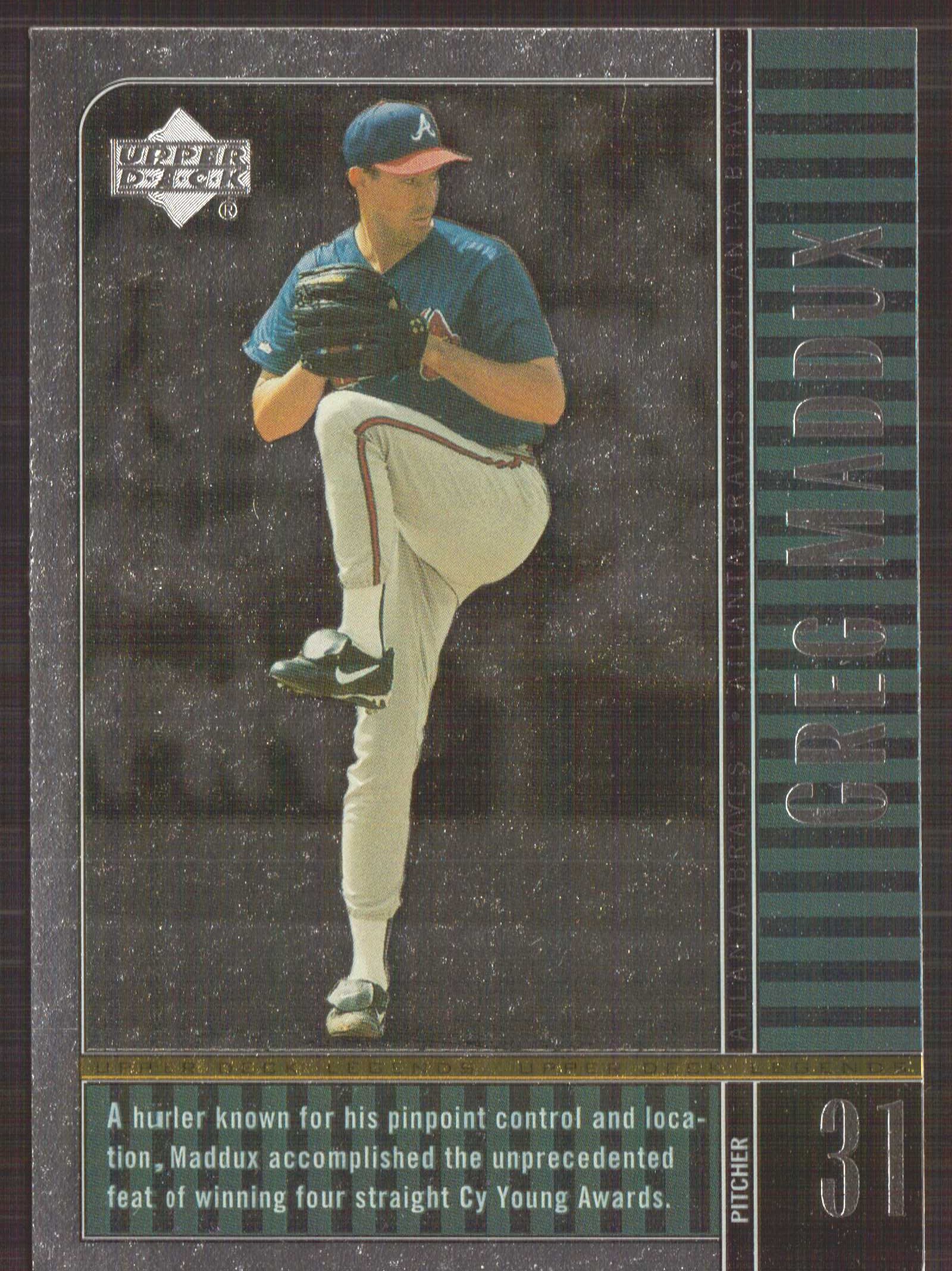 2000 Upper Deck Legends #10 Greg Maddux