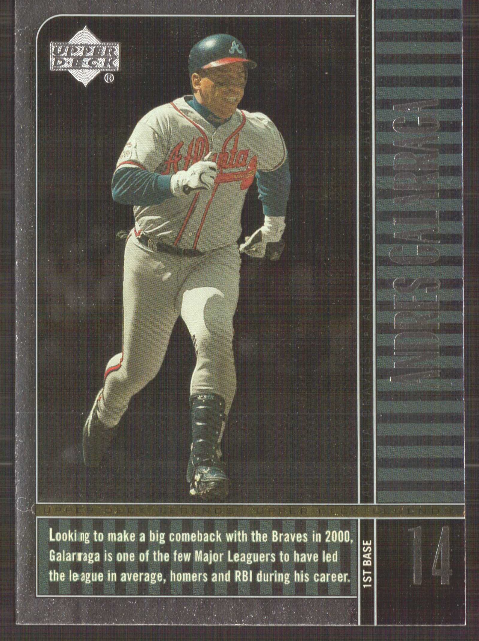 2000 Upper Deck Legends #12 Andres Galarraga