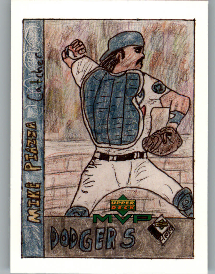 2000 Upper Deck MVP Draw Your Own Card #DT18 Mike Piazza