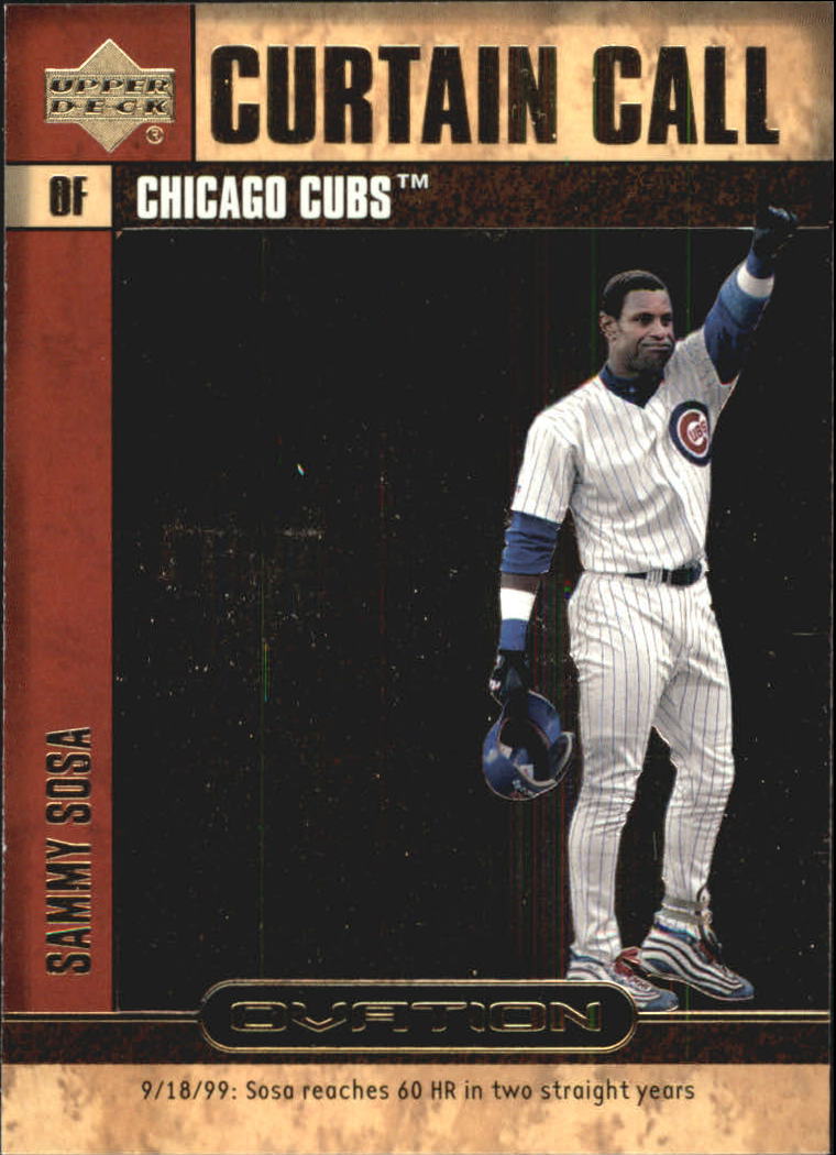 2000 Upper Deck Ovation Curtain Calls #CC3 Sammy Sosa