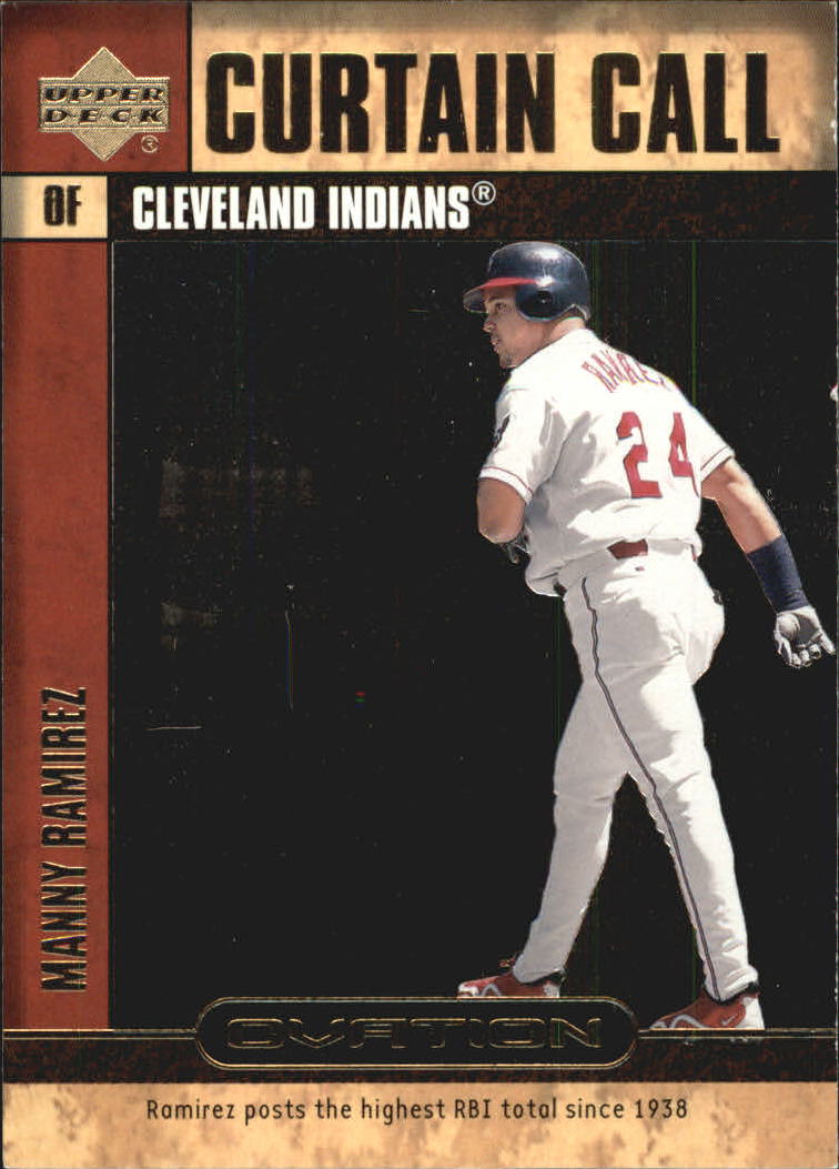 2000 Upper Deck Ovation Curtain Calls #CC8 Manny Ramirez