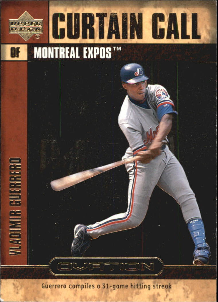2000 Upper Deck Ovation Curtain Calls #CC15 Vladimir Guerrero