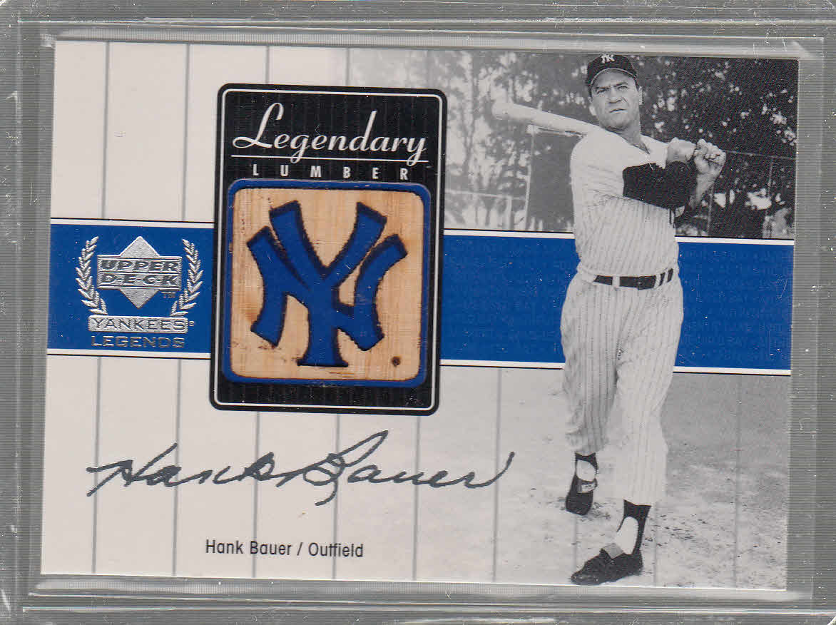2000 Upper Deck Yankees Legends Legendary Lumber #HBLL Hank Bauer