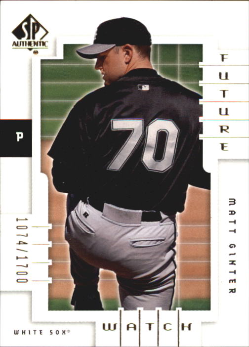 2000 SP Authentic #161 Matt Ginter FW RC