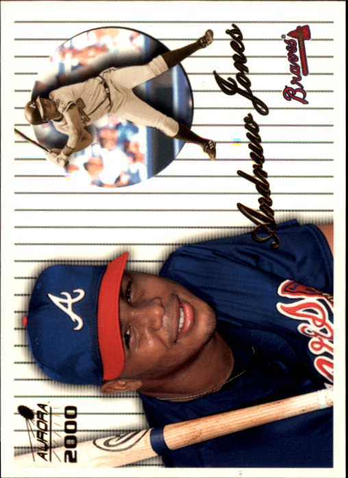 2000 Aurora Pinstripes #11 Andruw Jones