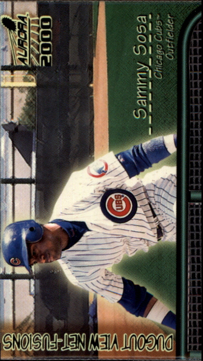 2000 Aurora Dugout View Net Fusions #5 Sammy Sosa