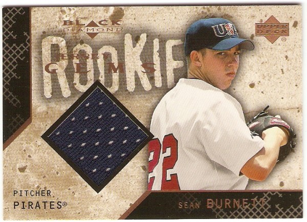 2000 Black Diamond Rookie Edition #126 Sean Burnett JSY RC