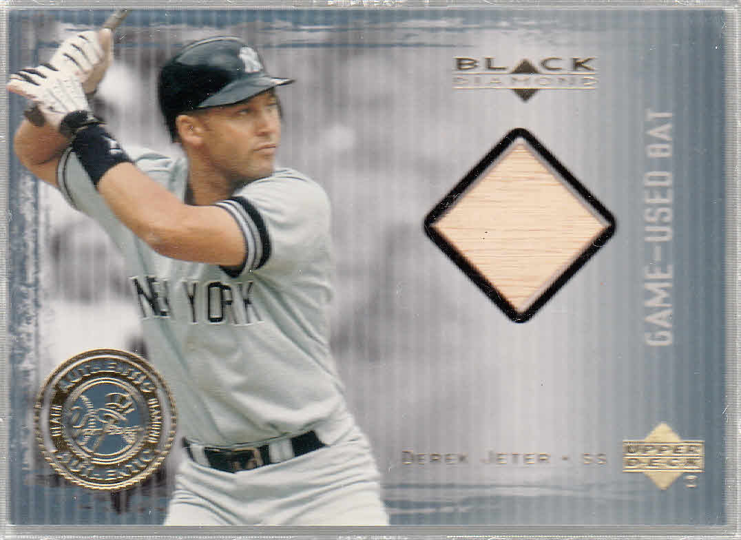 2000 Black Diamond Rookie Edition Authentic Pinstripes #APB Derek Jeter Bat/1000