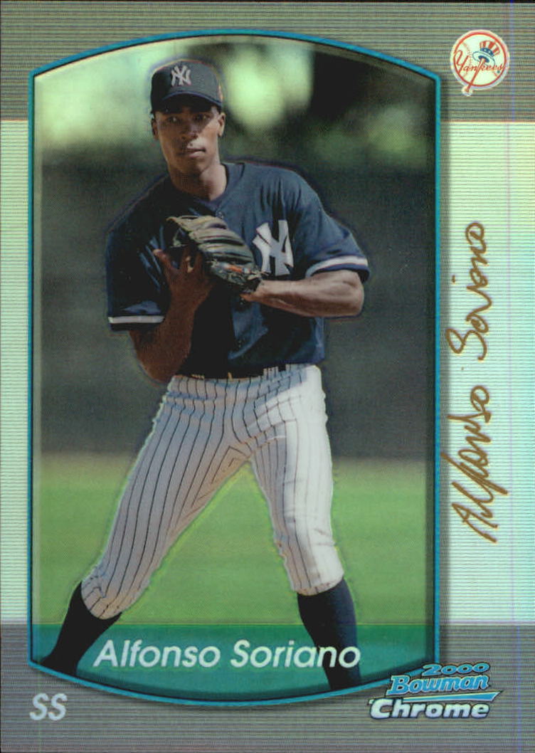2000 Bowman Chrome Refractors #193 Alfonso Soriano
