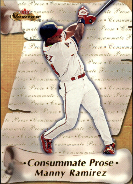 2000 Fleer Showcase Consummate Prose #CP5 Manny Ramirez