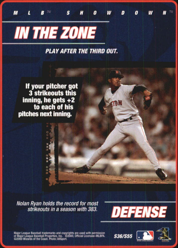 2000 MLB Showdown Strategy #S36 P.Martinez/In the Zone