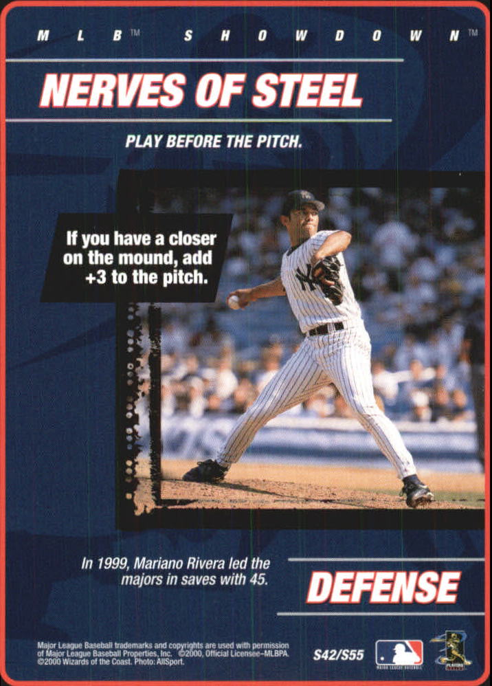 2000 MLB Showdown Strategy #S42 M.Rivera/Nerves of Steel