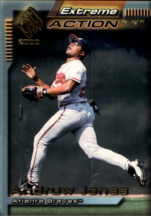 2000 Private Stock Extreme Action #1 Andruw Jones