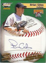 2000 Revolution MLB Game Ball Signatures #14 Brian Giles