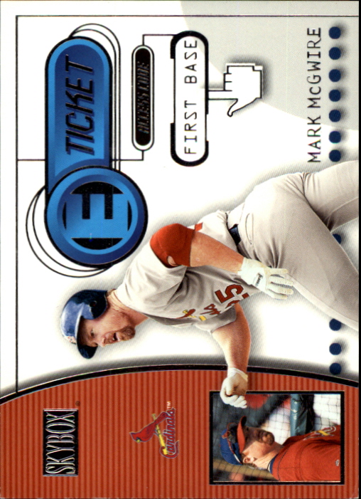 2000 SkyBox E-Ticket #ET6 Mark McGwire