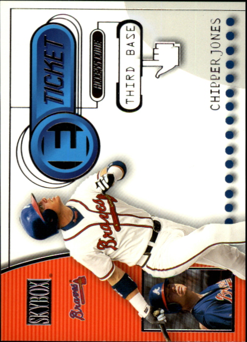 2000 SkyBox E-Ticket #ET11 Chipper Jones