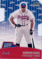 2000 Stadium Club Chrome Clear Shots Refractors #CS6 Andruw Jones